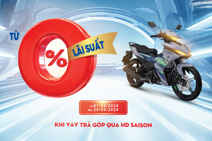 Yamaha Exciter lãi suất siêu ưu đãi