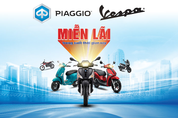 PIAGGIO TRẢ GÓP MIỄN LÃI