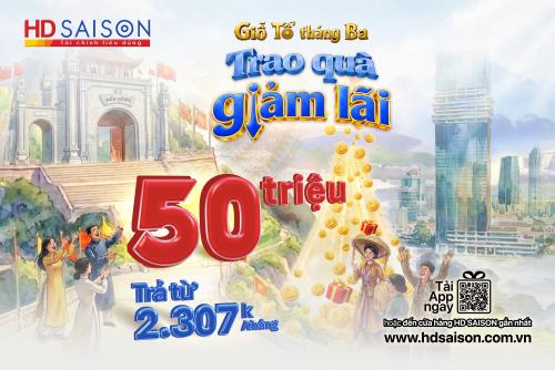 Giỗ Tổ tháng ba, HD SAISON trao quà, giảm lãi