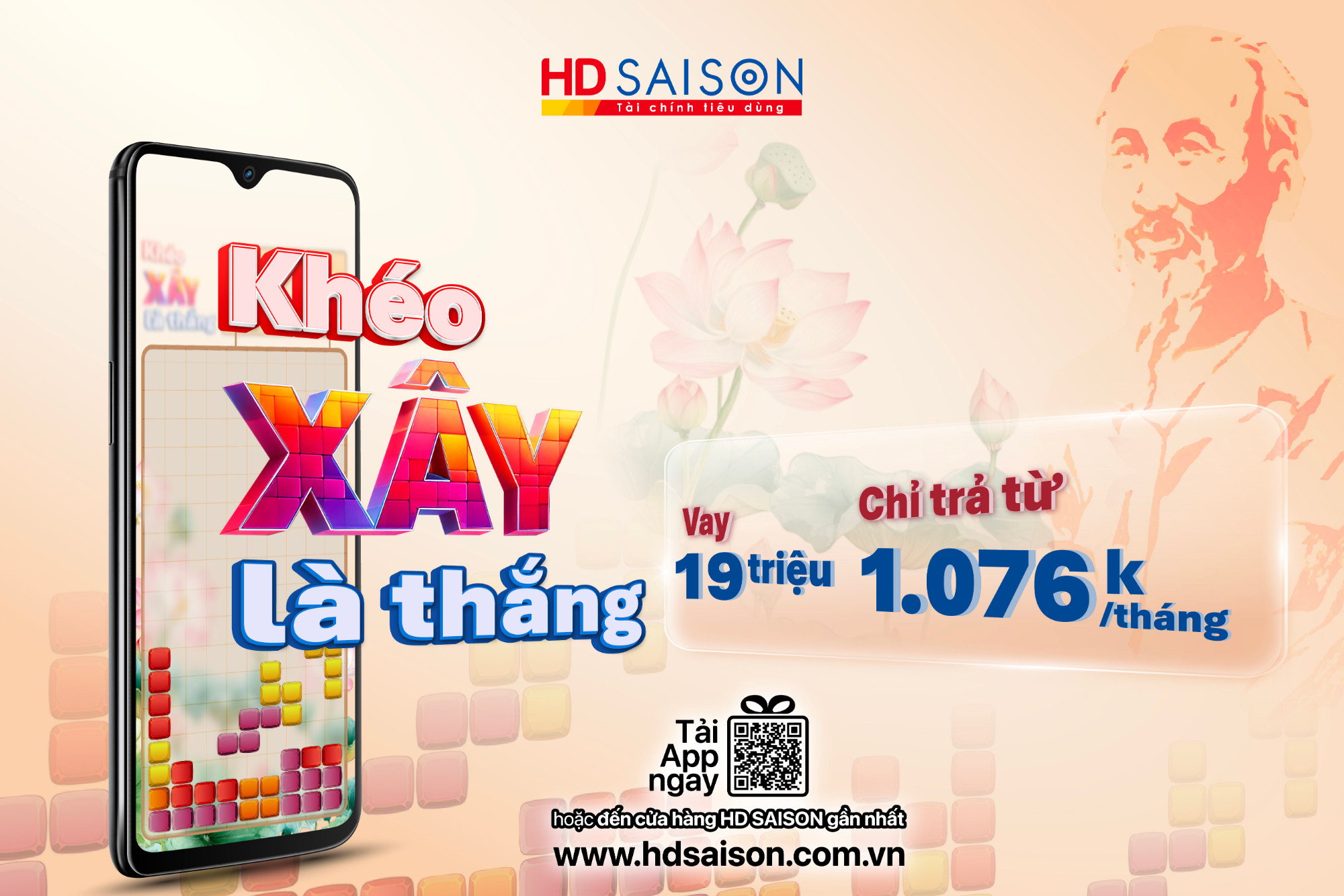 Khéo xây là thắng - Vay đến 19 triệu, chỉ trả 1.076k/tháng