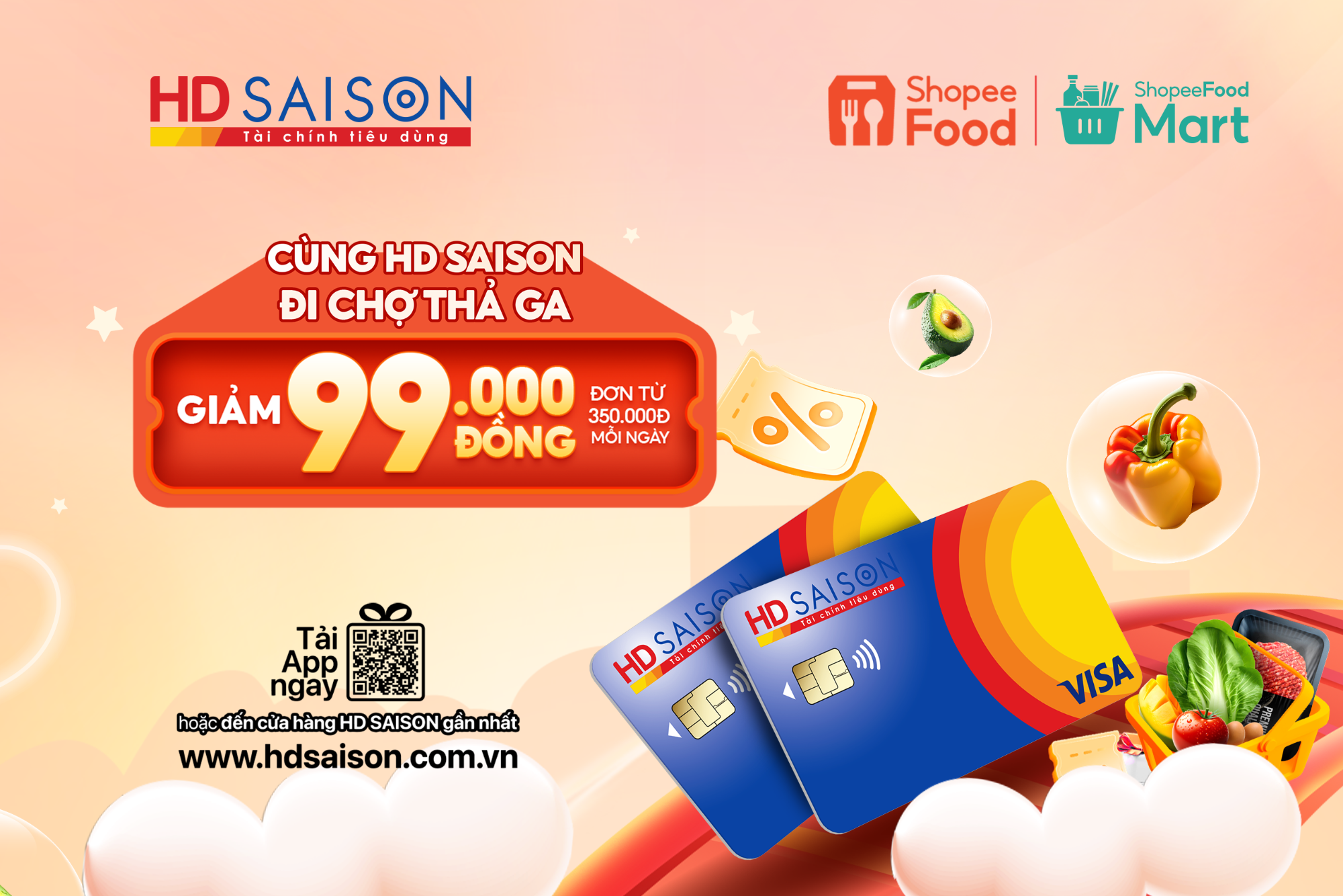 Cùng HD SAISON đi chợ thả ga tại ShopeeFood Mart