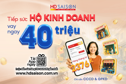 Hộ kinh doanh vững vàng - Vay 40 triệu dễ dàng