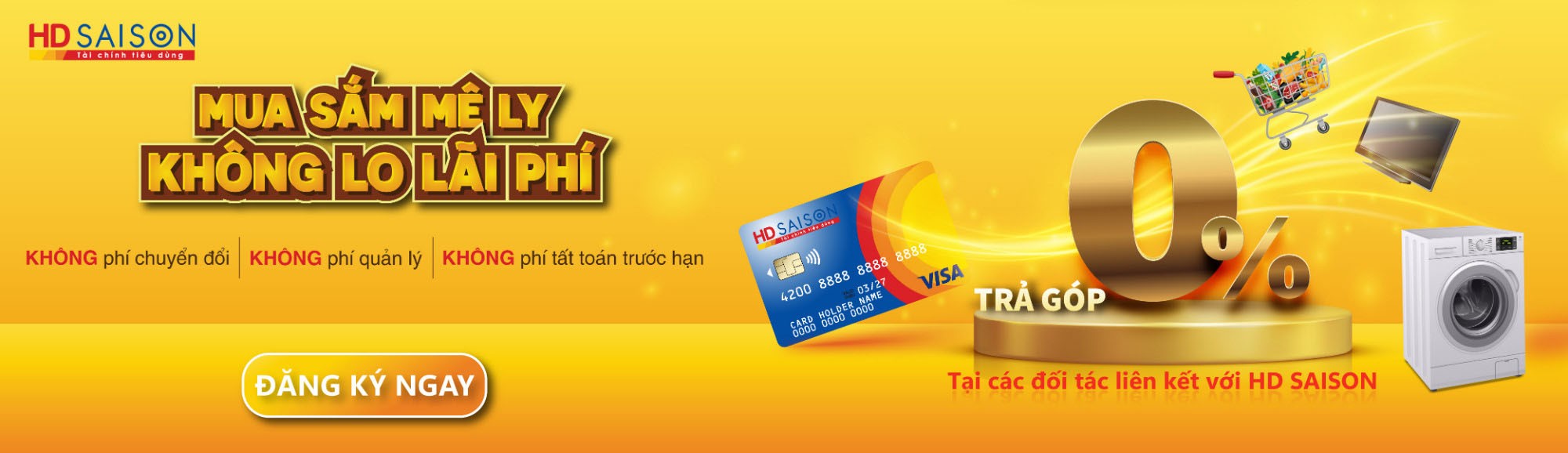 Mua sắm mê ly, không lo lãi phí