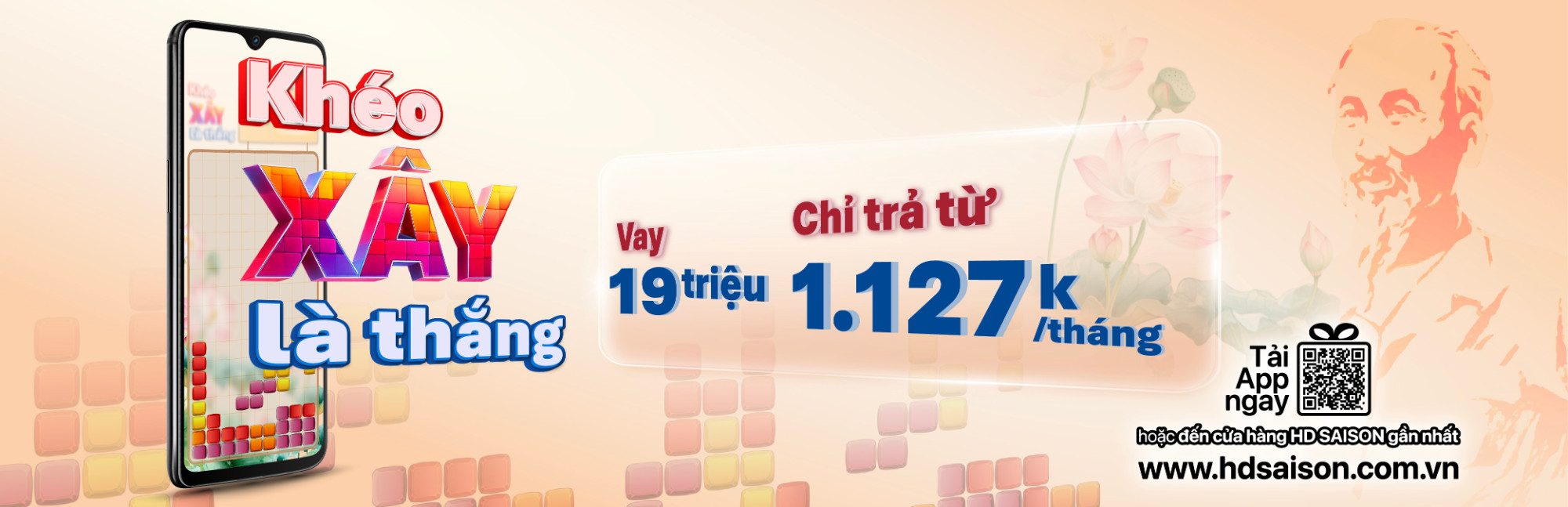 Khéo xây là thắng - Vay đến 19 triệu, chỉ trả 1.127k/tháng