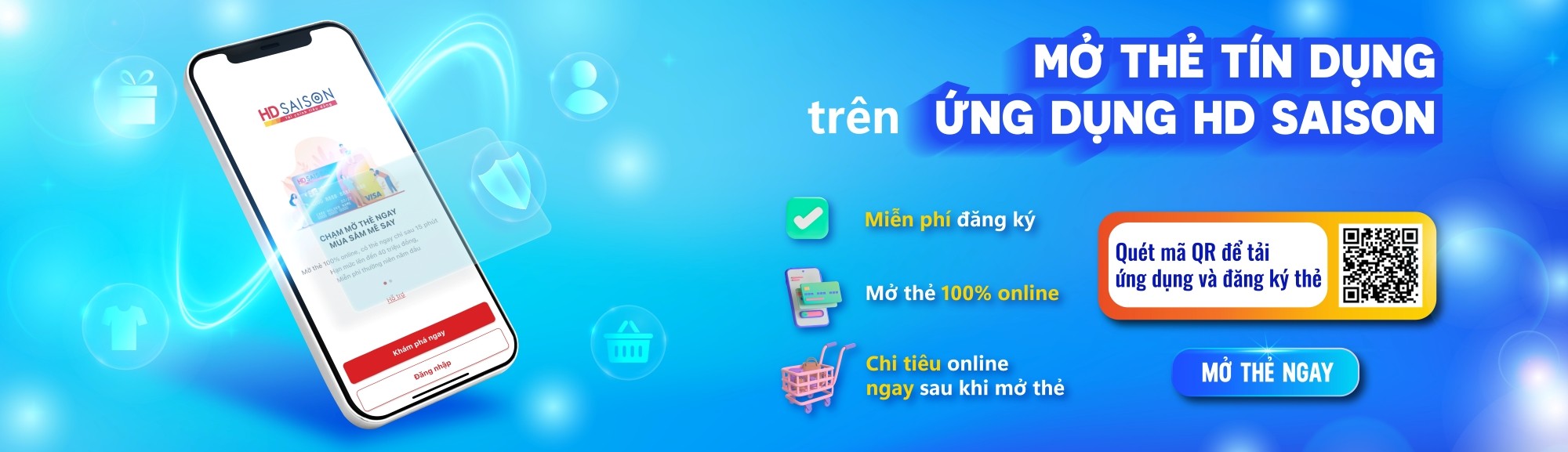 HD SAISON triển khai tính năng mở thẻ tín dụng trên ứng dụng HD SAISON