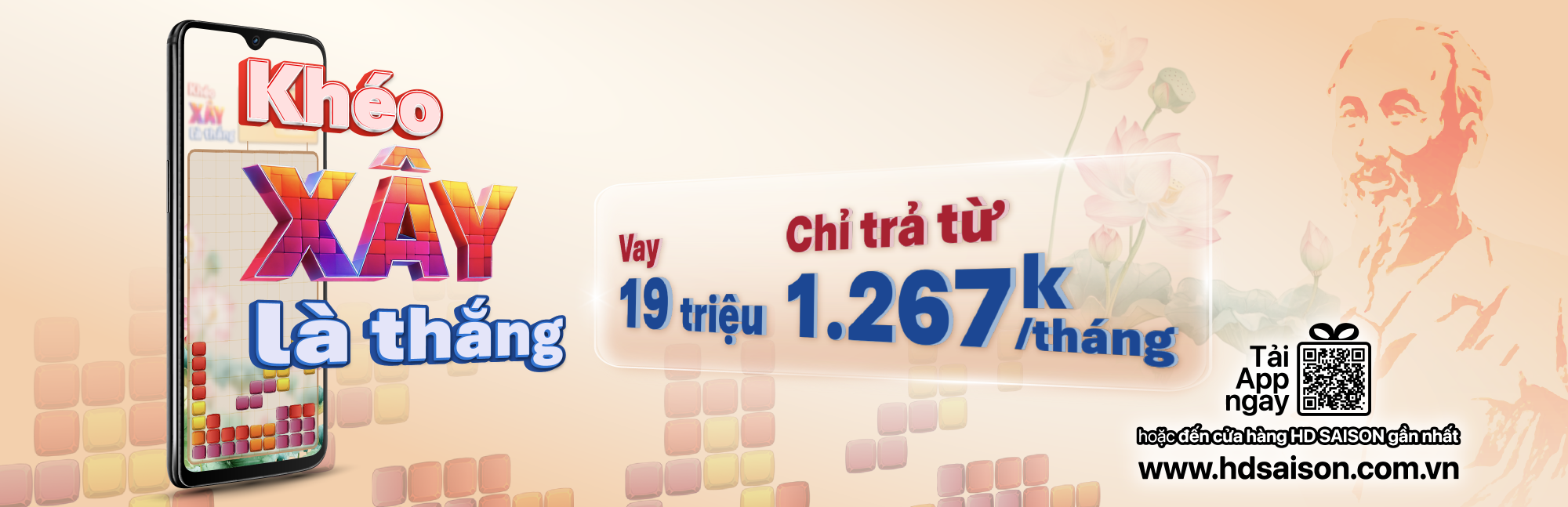 Khéo xây là thắng – Vay 19 triệu chỉ trả từ 1.267k/tháng